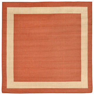 Trans Ocean Terrace Border Rust Area Rug by Liora Manne