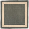 Trans Ocean Terrace Border Grey Area Rug 7' 10'' Square