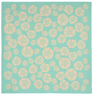 Trans Ocean Terrace Shell Toss Blue Area Rug Main