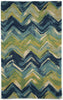 Trans Ocean Tivoli Chevron Blue Area Rug 5' 0'' X 8' 0''