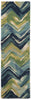 Trans Ocean Tivoli Chevron Blue Area Rug Main