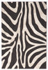 Trans Ocean Visions I Zebra Black Area Rug Main