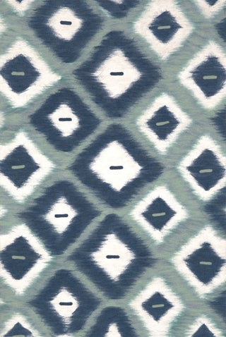 Trans Ocean Visions II Ikat Diamonds Black Area Rug Main