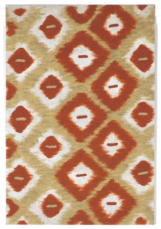 Trans Ocean Visions II Ikat Diamonds Red Area Rug Main