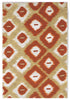 Trans Ocean Visions II Ikat Diamonds Red Area Rug 2' 0'' X 3' 0''