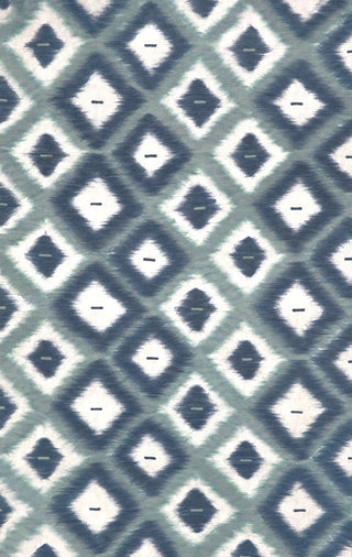 Trans Ocean Visions II Ikat Diamonds Black Area Rug Main