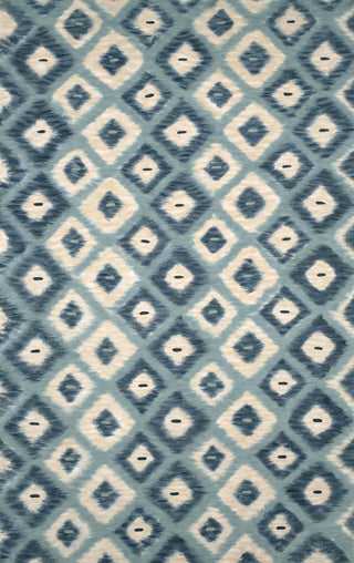 Trans Ocean Visions II Ikat Diamonds Black Area Rug main image