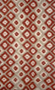 Trans Ocean Visions II Ikat Diamonds Red Area Rug main image