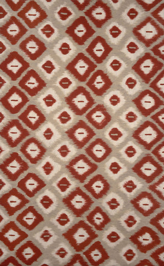 Trans Ocean Visions II Ikat Diamonds Red Area Rug main image