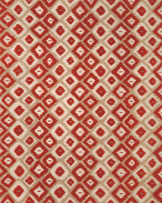 Trans Ocean Visions II Ikat Diamonds Red Area Rug Main