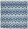 Trans Ocean Visions II Ikat Diamonds Black Area Rug Main
