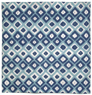 Trans Ocean Visions II Ikat Diamonds Black Area Rug Main