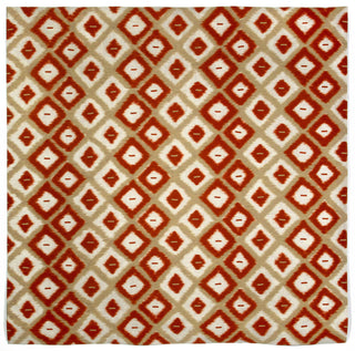 Trans Ocean Visions II Ikat Diamonds Red Area Rug Main