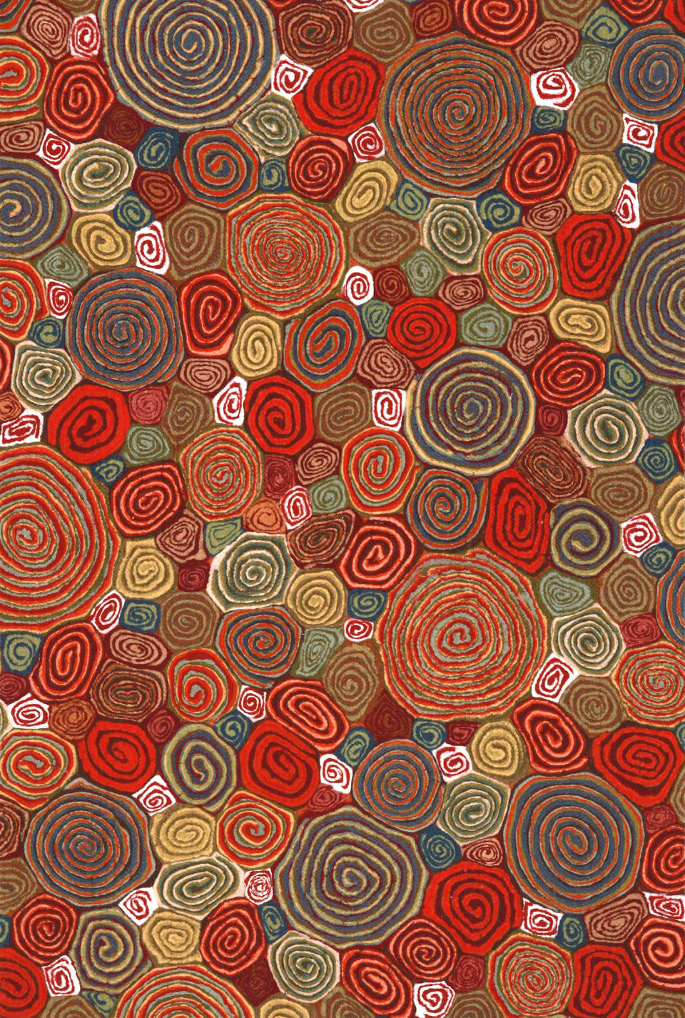 Trans Ocean Visions III Giant Swirls Red Area Rug 2' 0'' X 3' 0''