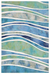 Trans Ocean Visions III Wave Blue Area Rug 2' 0'' X 3' 0''
