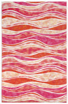 Trans Ocean Visions III Wave Pink Area Rug 5' 0'' X 8' 0''