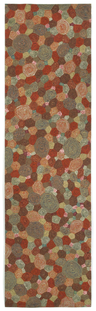 Trans Ocean Visions III Giant Swirls Red Area Rug Main