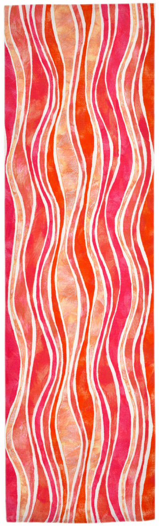 Trans Ocean Visions III Wave Pink Area Rug Main