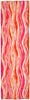 Trans Ocean Visions III Wave Pink Area Rug 2'3'' X 8'0'' Runner