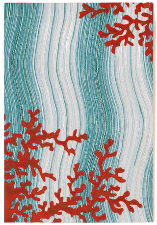 Trans Ocean Visions IV Coral Reef Blue Area Rug Main