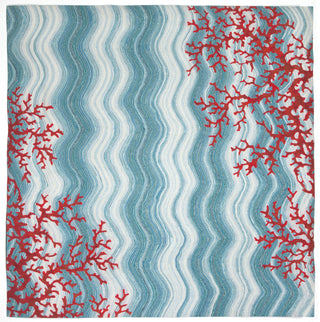 Trans Ocean Visions IV Coral Reef Blue Area Rug Main