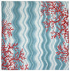 Trans Ocean Visions IV Coral Reef Blue Area Rug by Liora Manne 8' Square