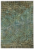 Trans Ocean Visions V Arch Tile Blue Area Rug 2' 0'' X 3' 0''