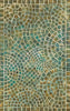 Trans Ocean Visions V Arch Tile Blue Area Rug 3' 6'' X 5' 6''