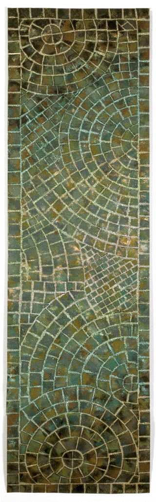 Trans Ocean Visions V Arch Tile Blue Area Rug Main