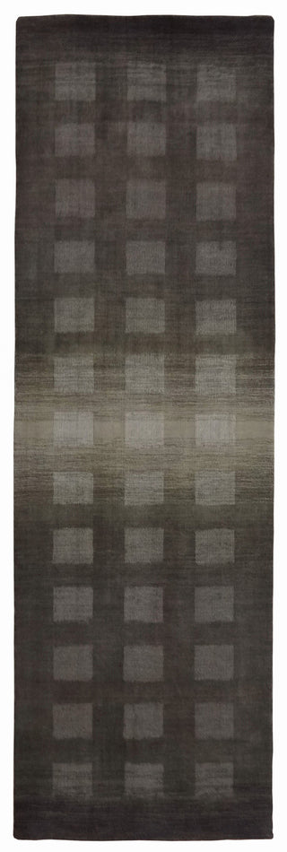 Trans Ocean Vienna Ombre Boxes Grey Area Rug 2'3'' X 8'0'' Runner