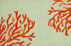 Trans Ocean Visions II Coral Red Area Rug main image