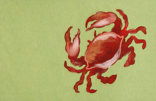 Trans Ocean Visions II Crab Green Area Rug 1' 8'' X 2' 6''