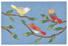 Trans Ocean Visions III Chirp Birds Blue Area Rug 1' 8'' X 2' 6''