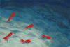 Trans Ocean Visions III Goldfish Blue Area Rug main image