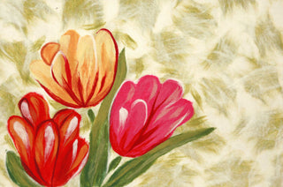 Trans Ocean Visions IV Tulips Orange Area Rug main image