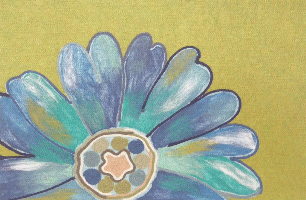 Trans Ocean Visions IV Daisy Blue Area Rug 1' 8'' X 2' 6''