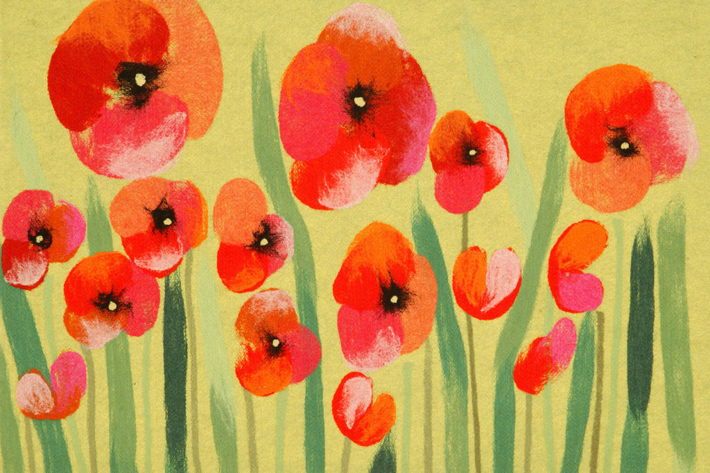 Trans Ocean Visions IV Poppies Red Area Rug 1' 8'' X 2' 6''