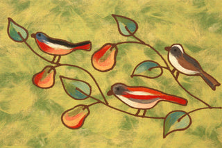 Trans Ocean Visions IV Song Birds Green Area Rug 1' 8'' X 2' 6''