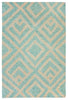 Trans Ocean Wooster Kuba Aqua Area Rug by Liora Manne