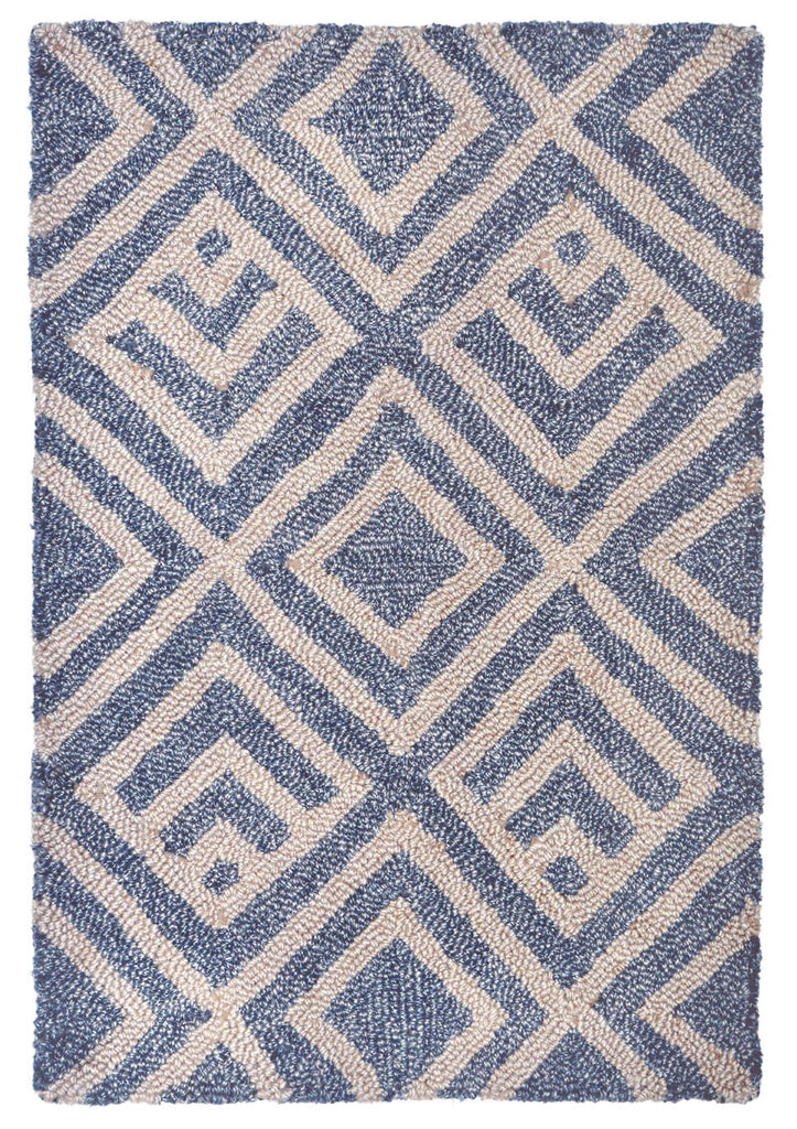 Trans Ocean Wooster Kuba Blue Area Rug 2' 0'' X 3' 0''
