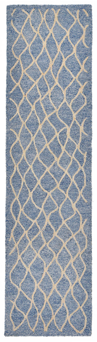 Trans Ocean Wooster Twist Blue Area Rug 2'0'' X 8'0'' Runner