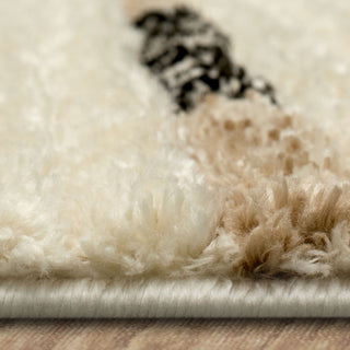 Karastan Traverse Lanes Tan Area Rug by Bobby Berk Detail Image