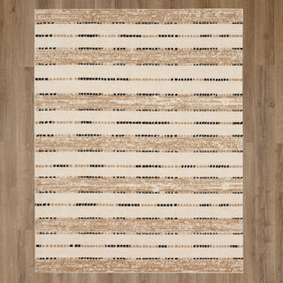 Karastan Traverse Lanes Tan Area Rug by Bobby Berk Main Image