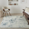 Nourison Trance TRC06 Ivory Blue Area Rug