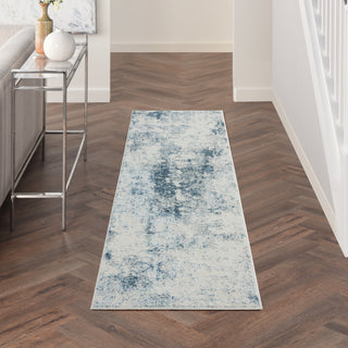 Nourison Trance TRC06 Ivory Blue Area Rug