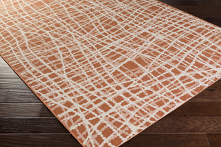 Surya Terrace TRC-1009 Burnt Orange Area Rug by Candice Olson Corner Shot