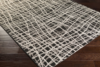 Surya Terrace TRC-1011 Black Area Rug by Candice Olson Corner Shot