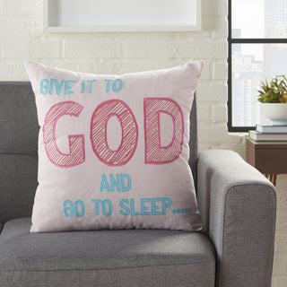 Nourison Trendy Hip New-age Give To God-Go Sleep Multicolor  Feature