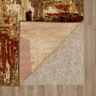 Karastan Elements Treviso Gold Area Rug Back Image