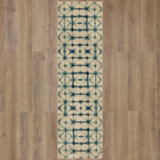 Karastan Expressions Triangle Accordion Beige Area Rug by Scott Living Main Image